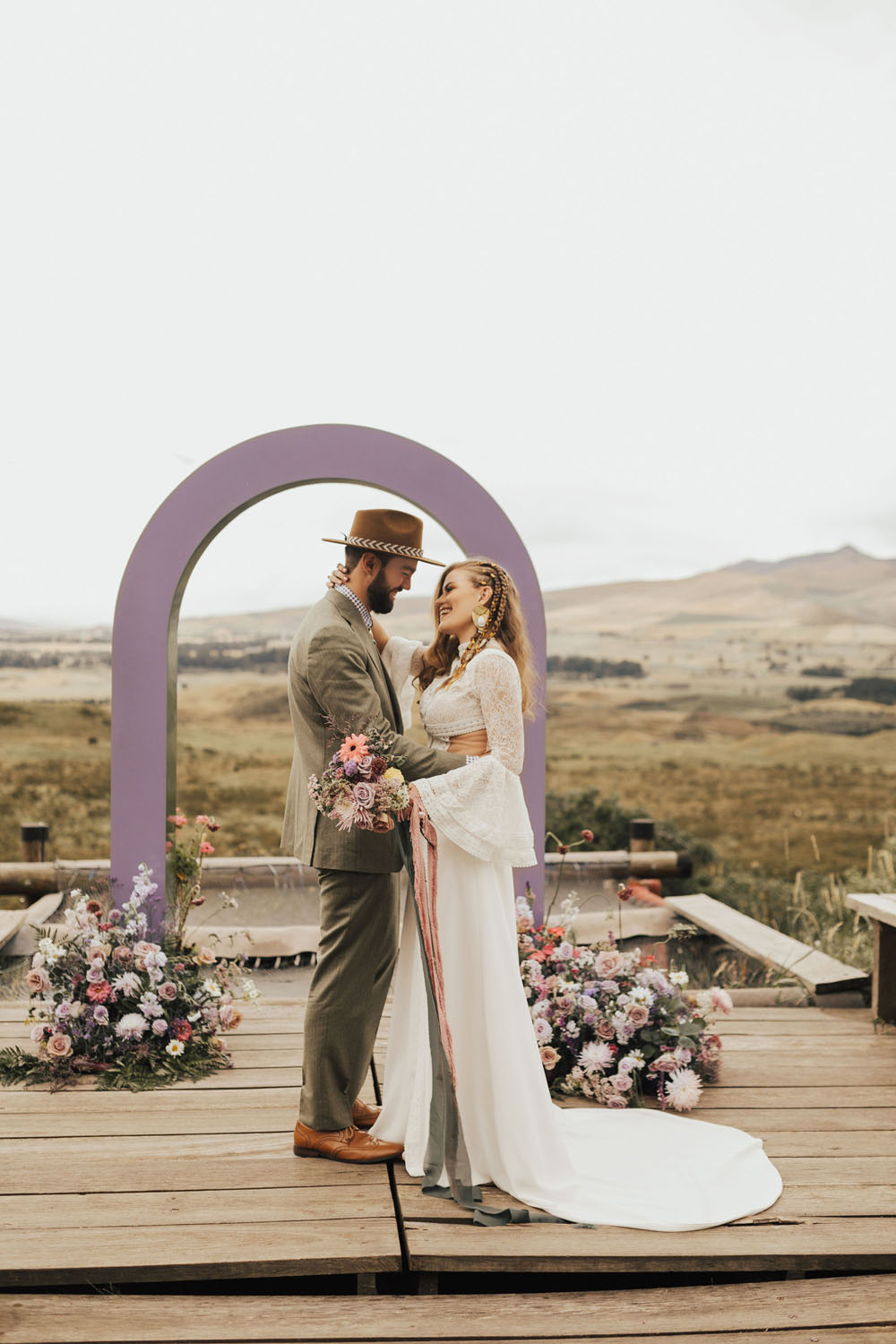 cute and colorful elopement inspiration