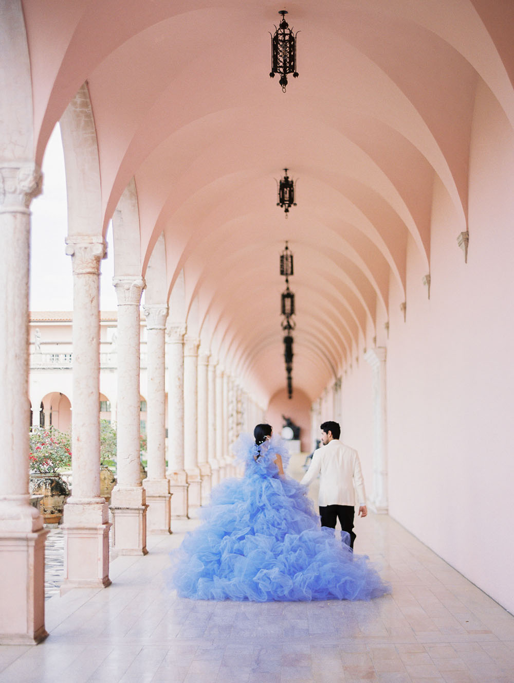 tulle wedding gown 