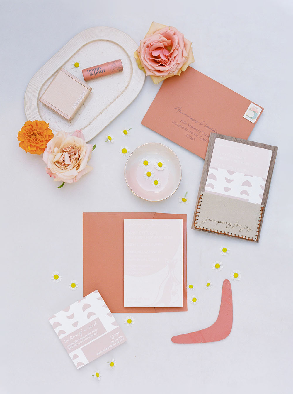 Pretty peach baby shower by Amorology