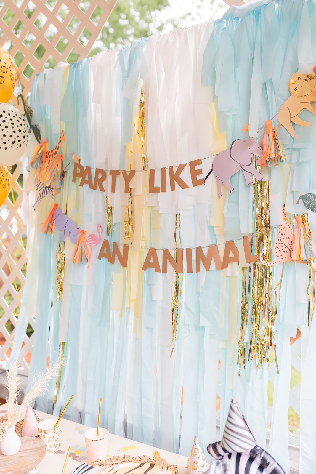Animal themed girls birthday party ideas