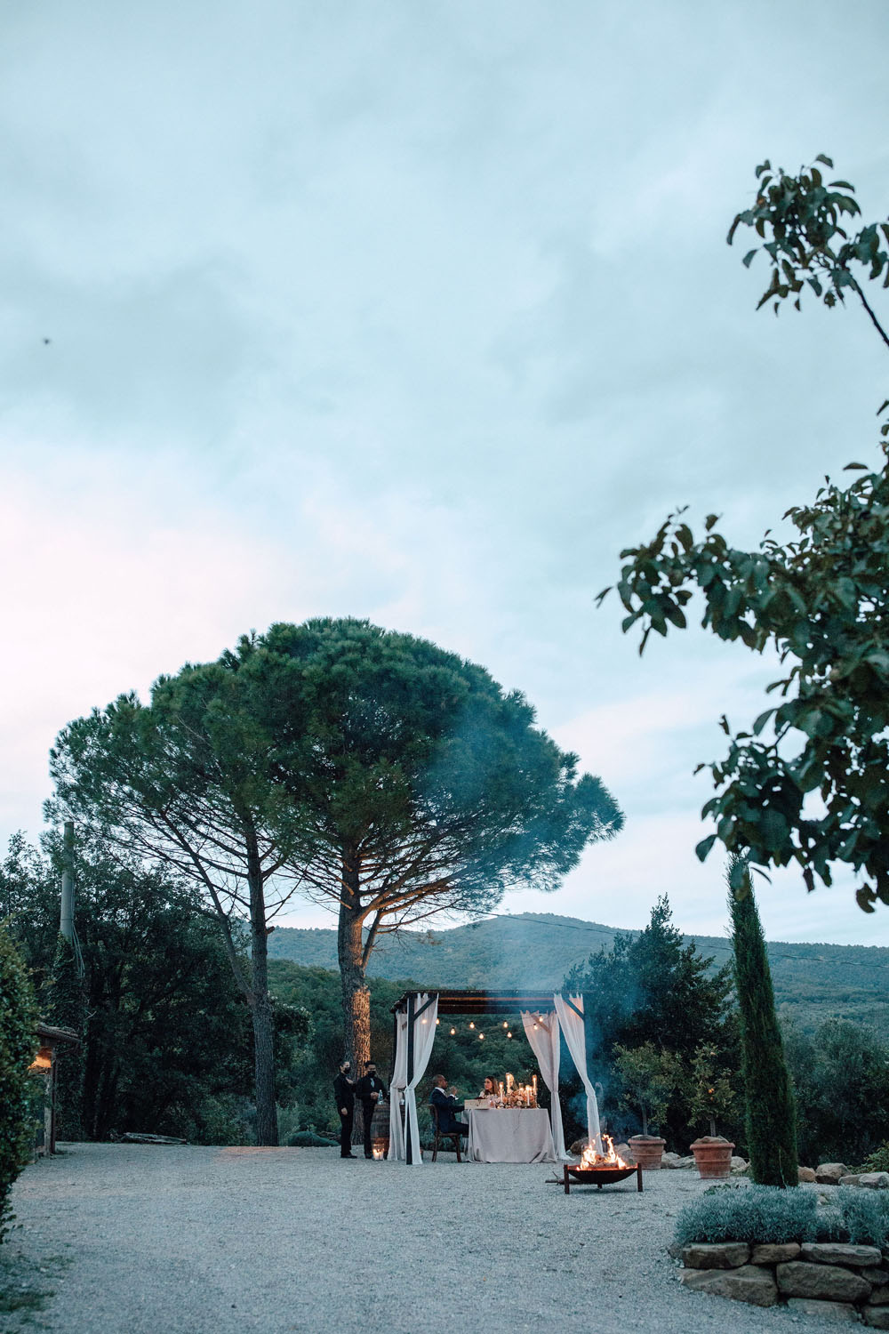 Tuscany elopement at Villa Montanare