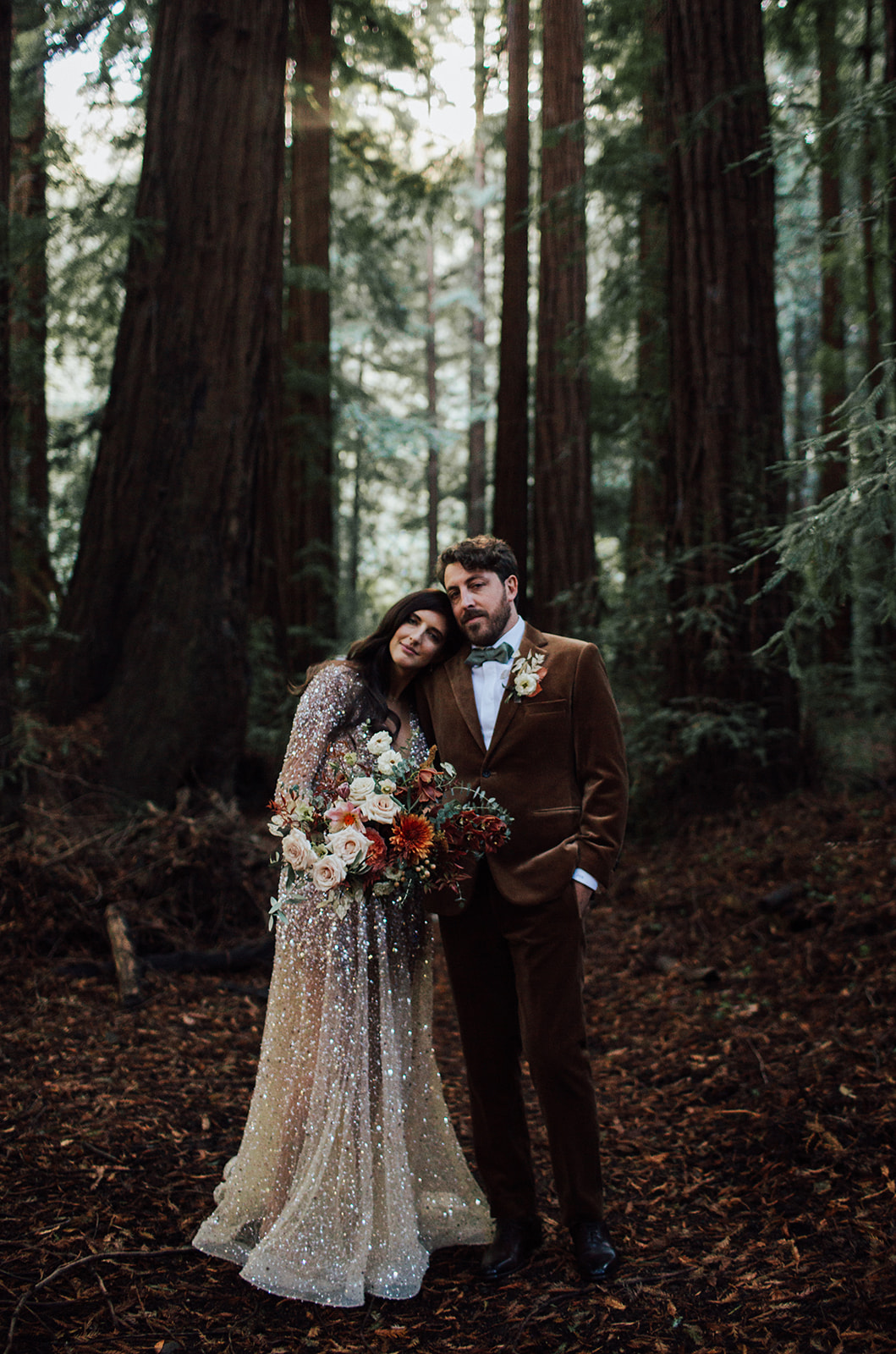 Romantic Big Sur elopement nestled underneath the Redwoods