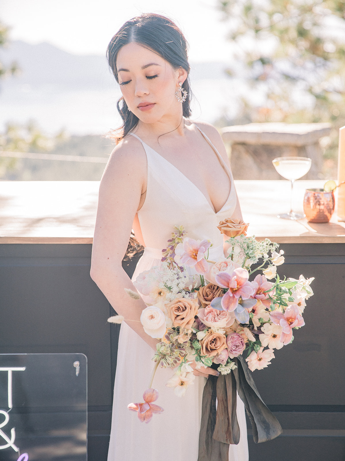  Modern bohemian wedding inspiration at Lake Tahoe with four dreamy bridal gowns