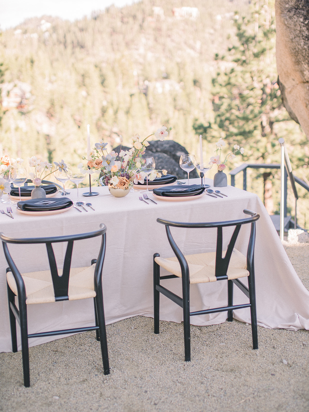  Modern bohemian wedding inspiration at Lake Tahoe with four dreamy bridal gowns