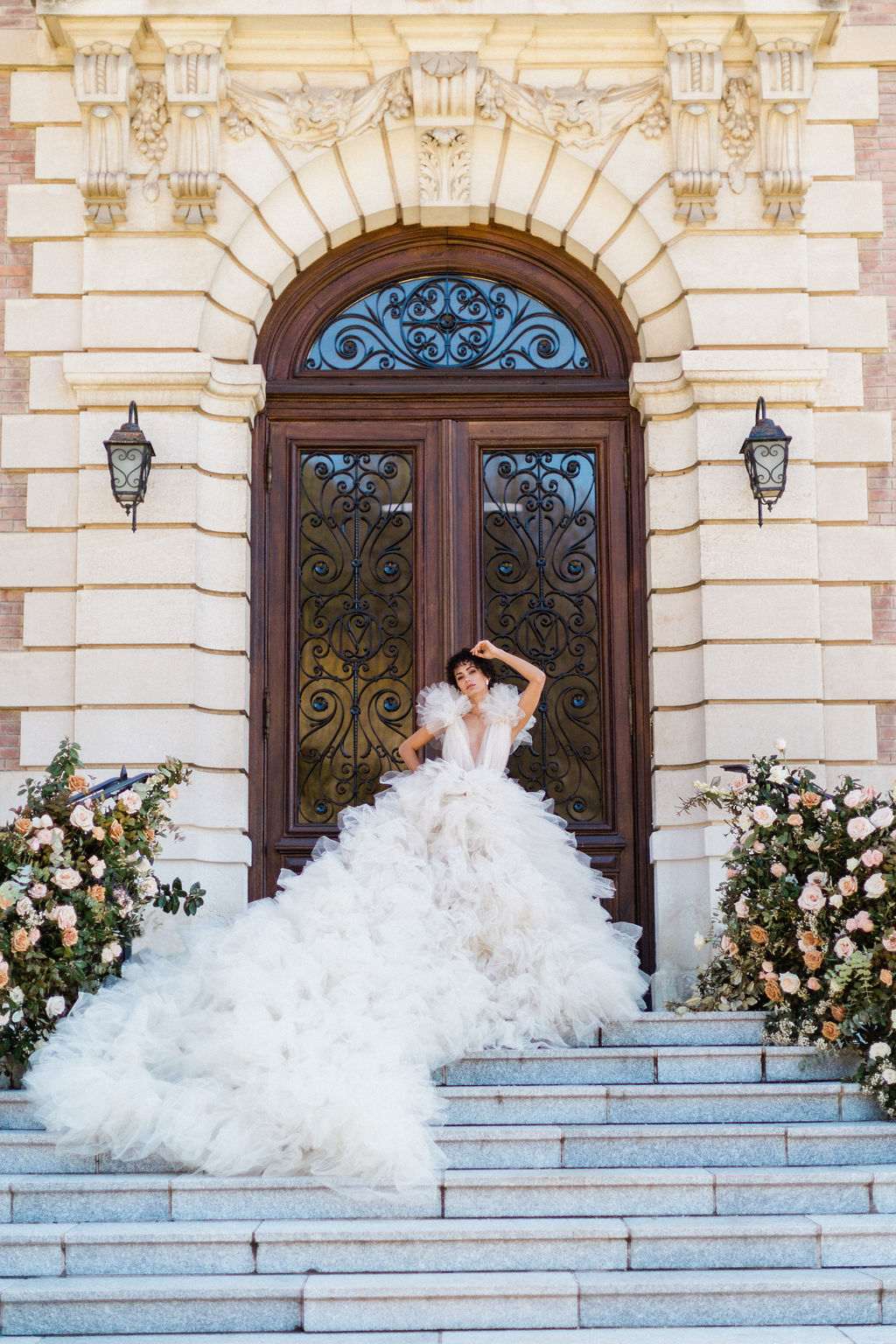 Romantic fall inspiration + bridal fashion at a French Chateau