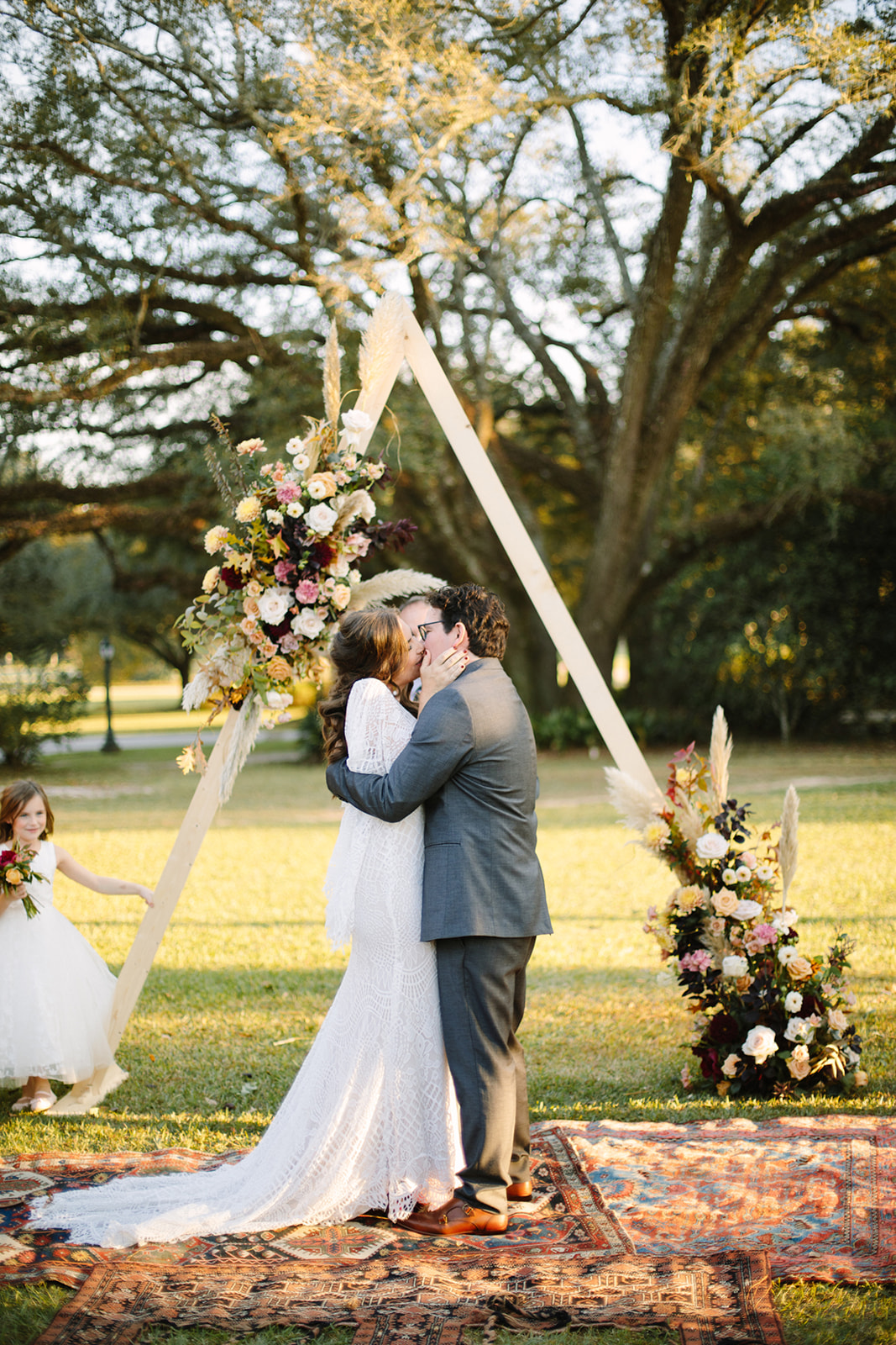 A beautiful backyard homespun fall wedding