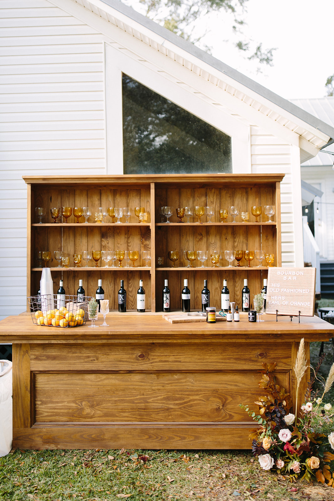 DIY fall backyard wedding