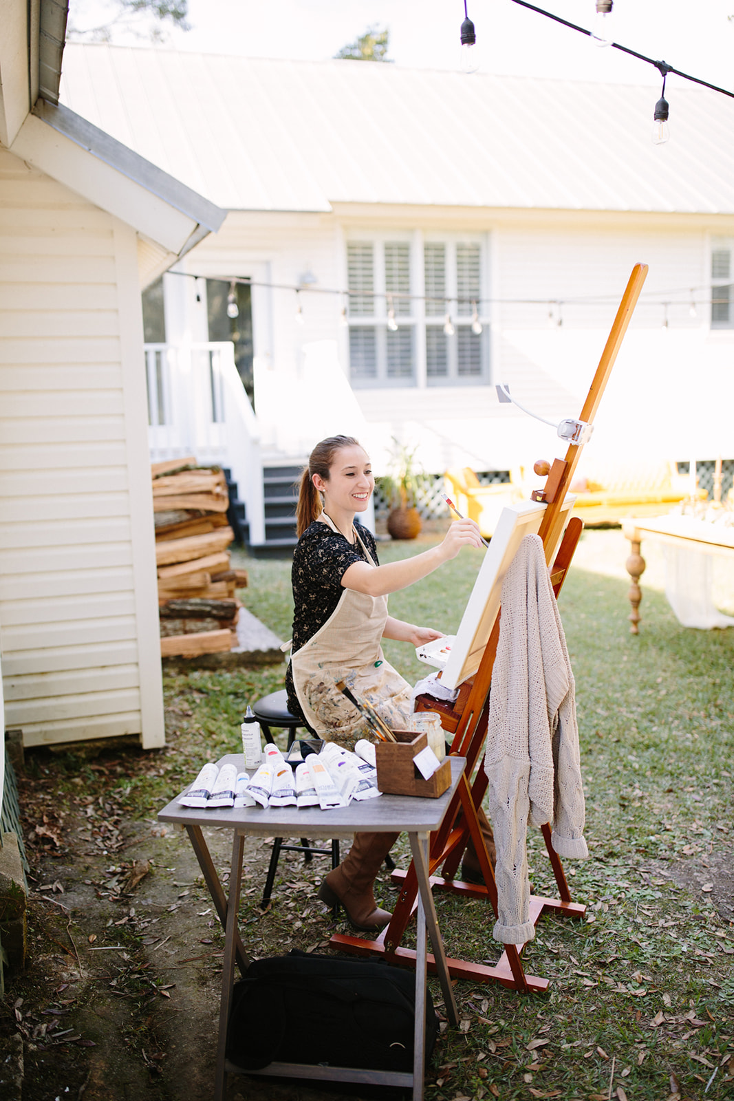 DIY fall backyard wedding