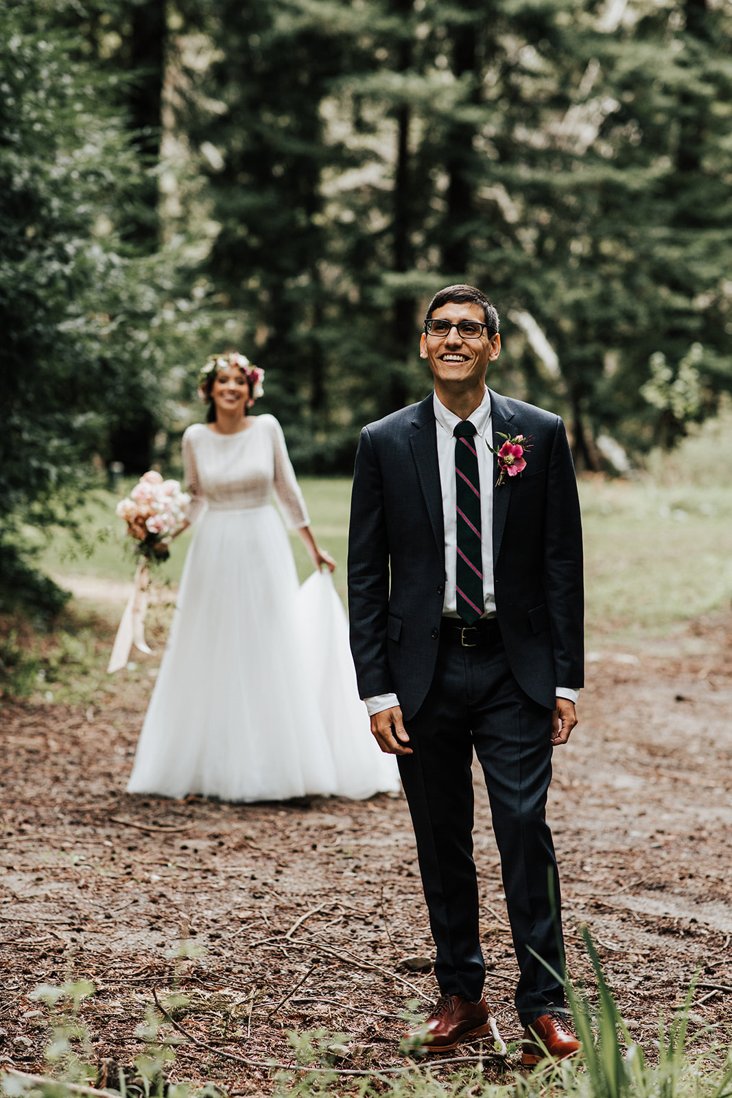 Whimsical and woodsy Big Sur elopement