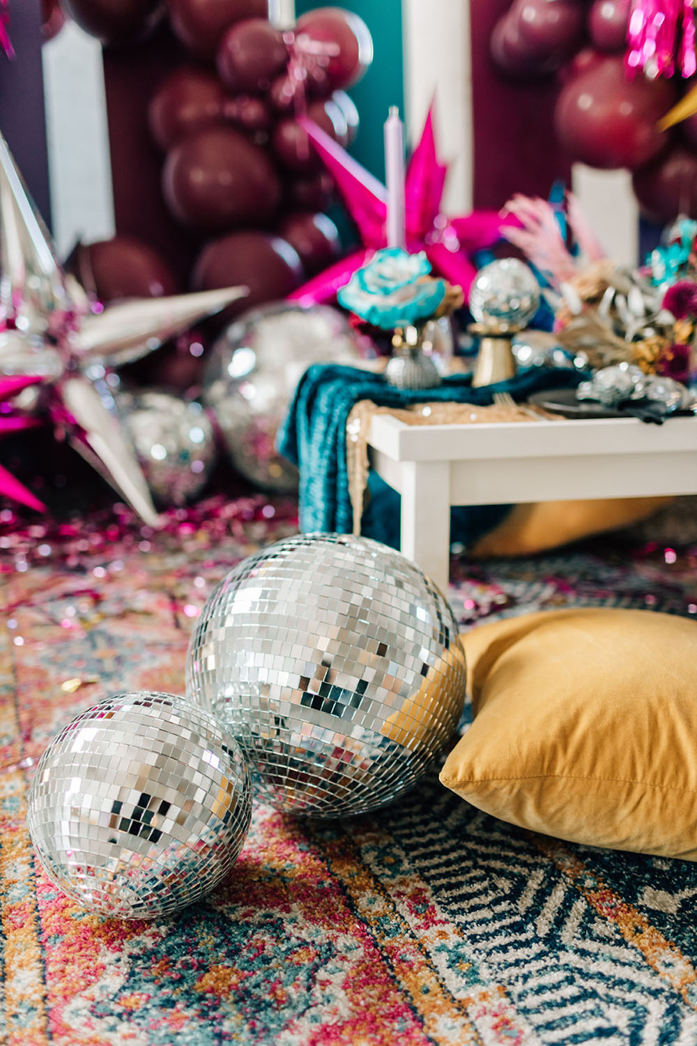 Disco themed bridal picnic