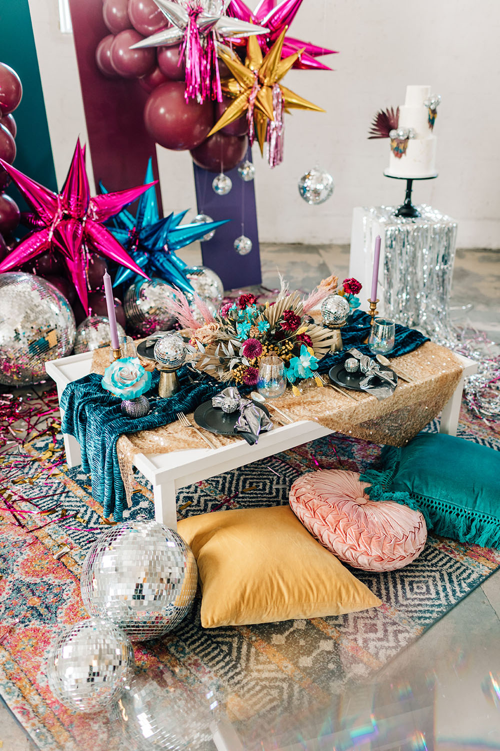 Disco themed bridal picnic