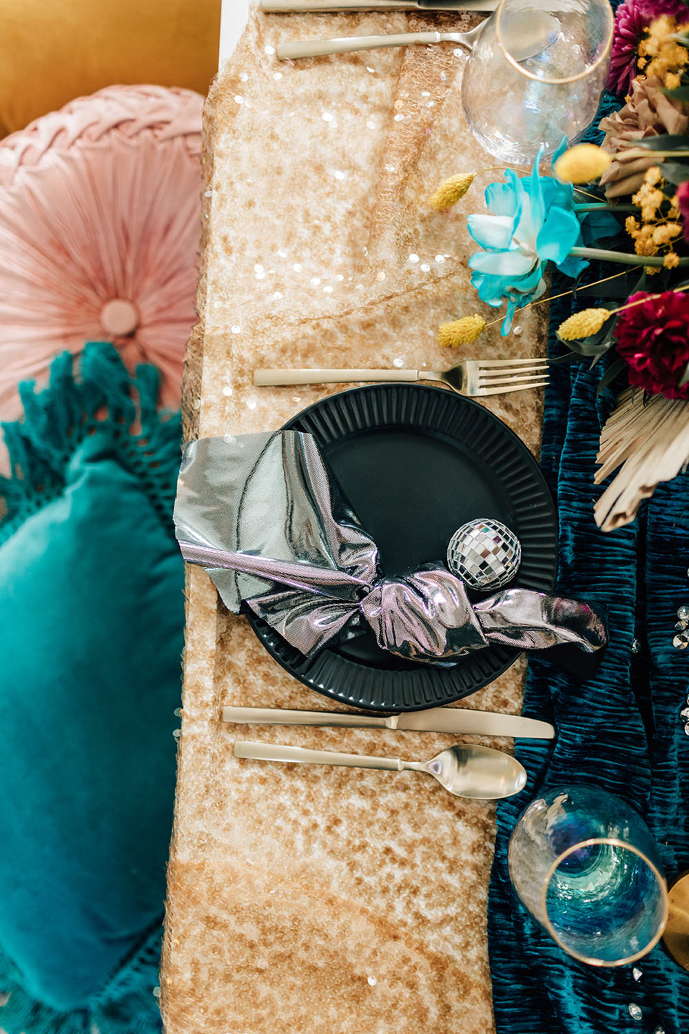 Disco themed bridal picnic