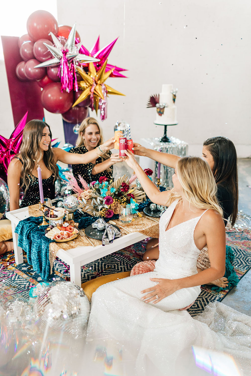 Disco themed bridal picnic