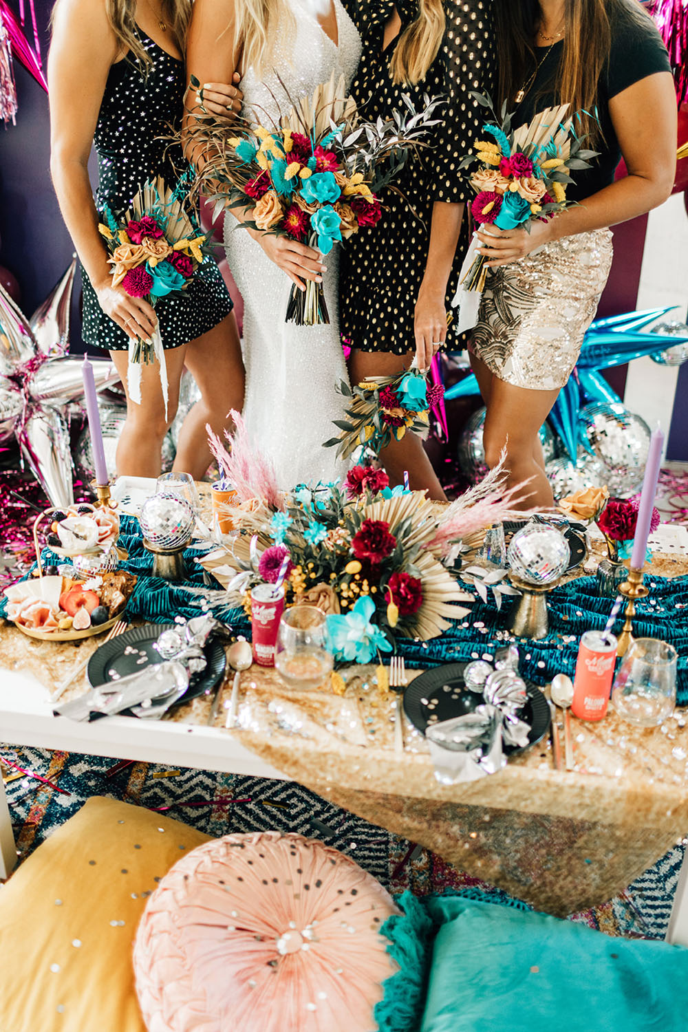 Disco themed bridal picnic