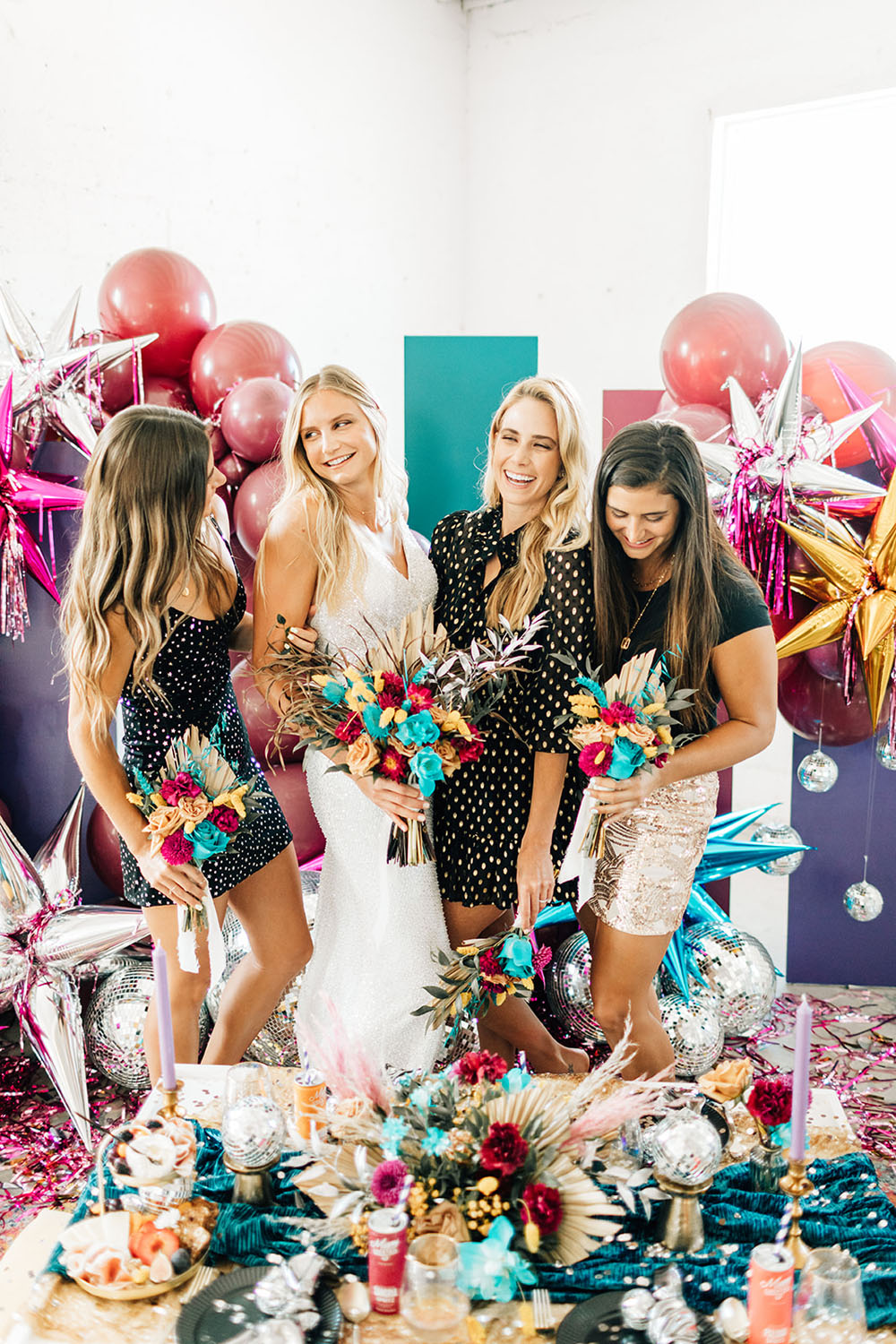 Disco themed bridal picnic