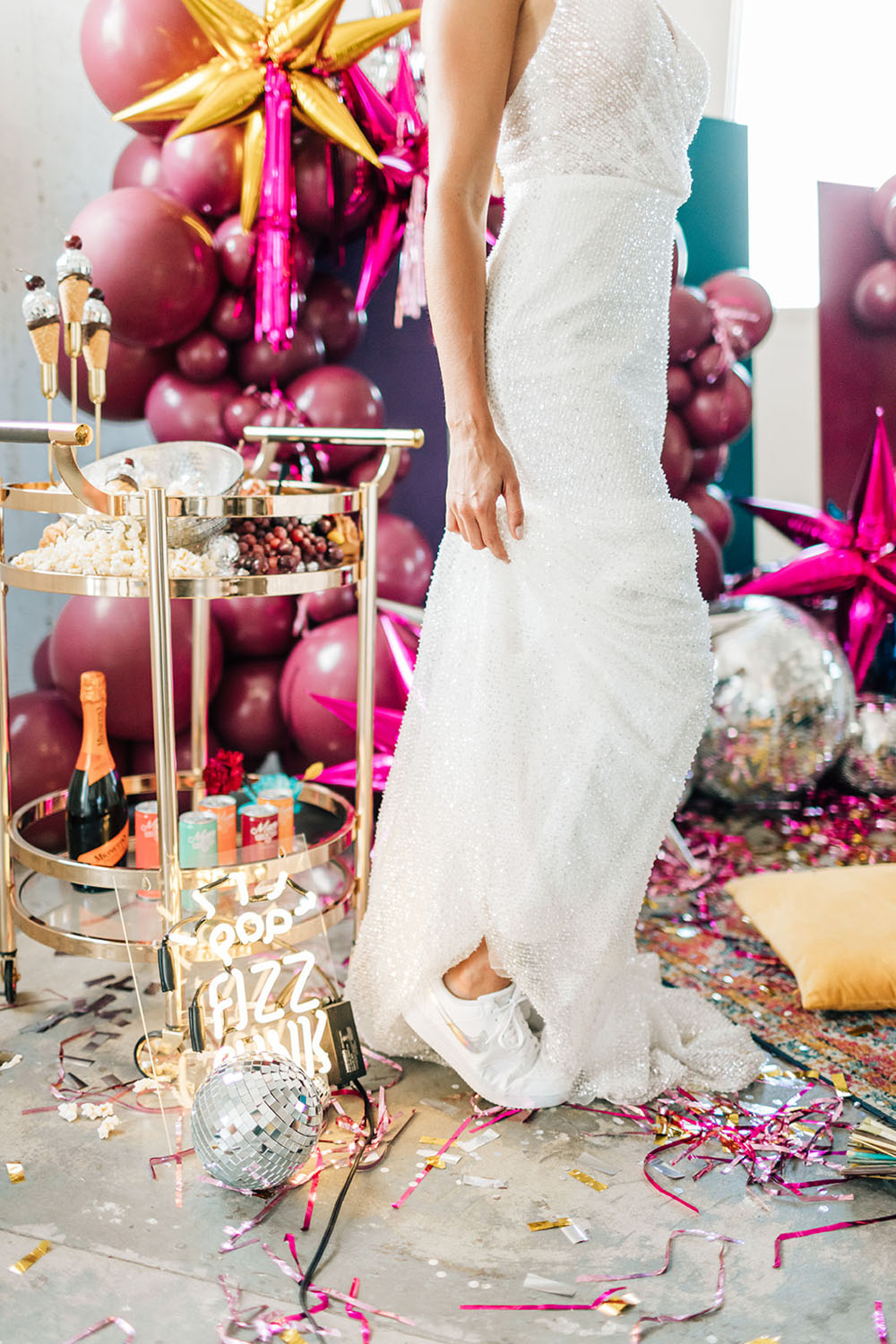 Disco themed bridal picnic