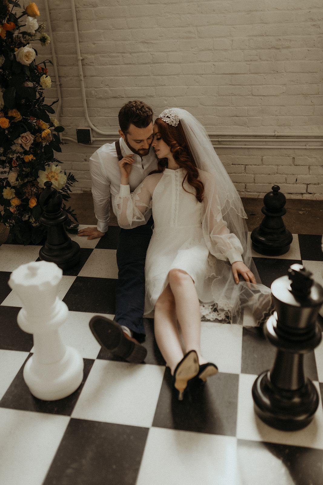 Moody vintage wedding ideas inspired by The Queen's Gambit