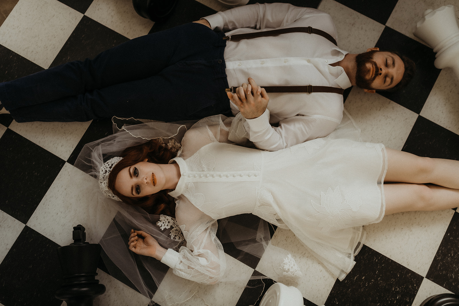 Moody vintage wedding ideas inspired by The Queen's Gambit