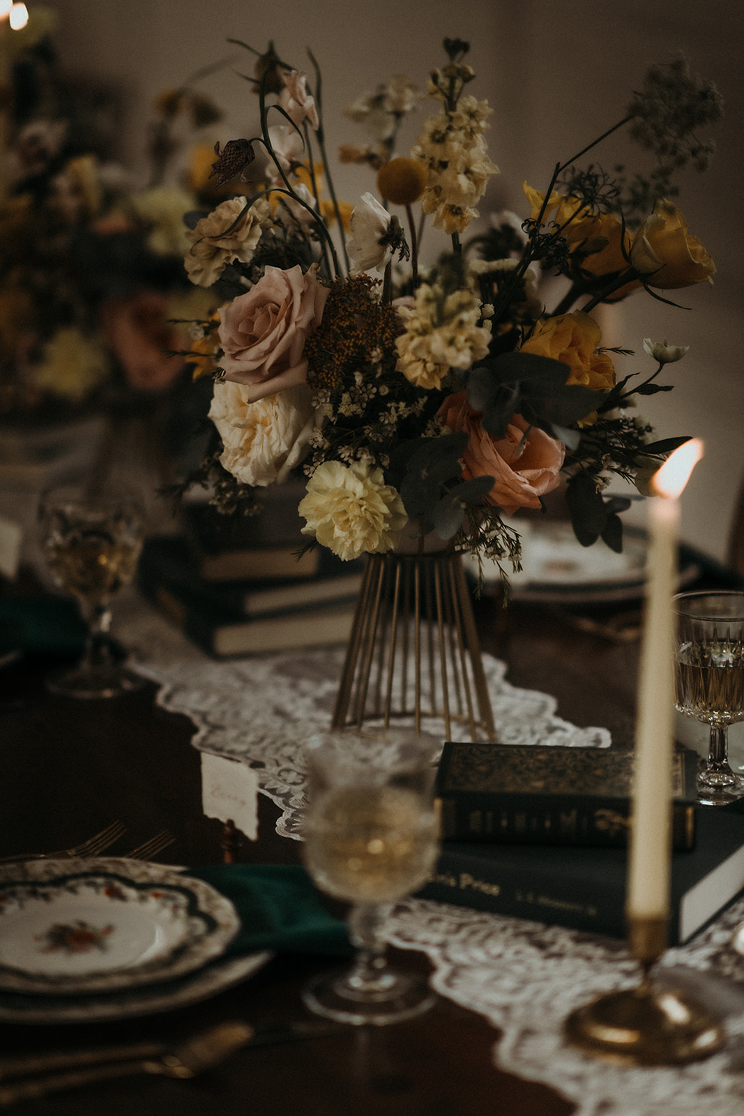 Moody vintage wedding ideas inspired by The Queen's Gambit