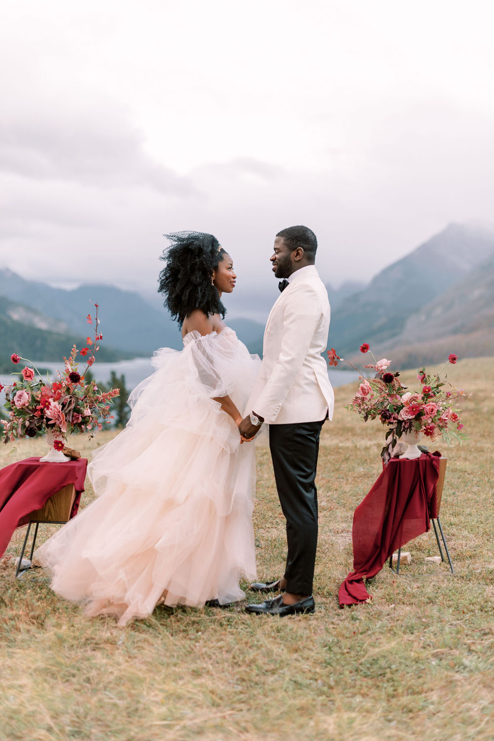 Stunning views meet fine art details in this fall Canada elopement