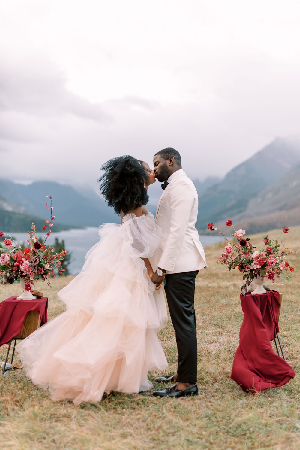 Stunning views meet fine art details in this fall Canada elopement