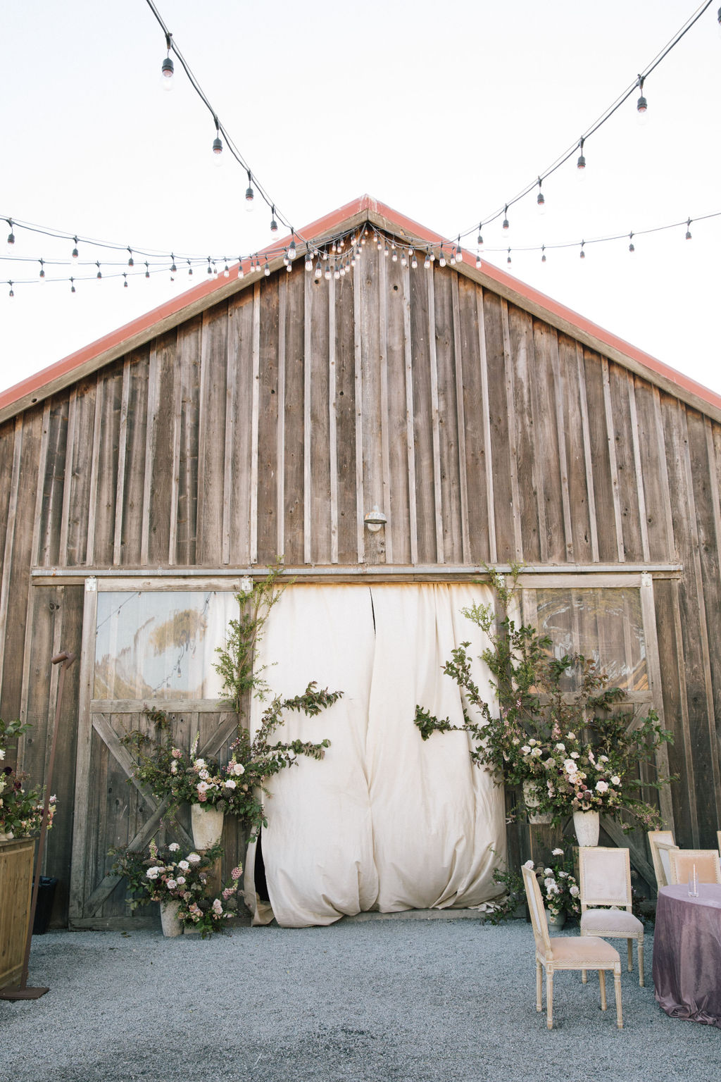 Sonoma wedding barn