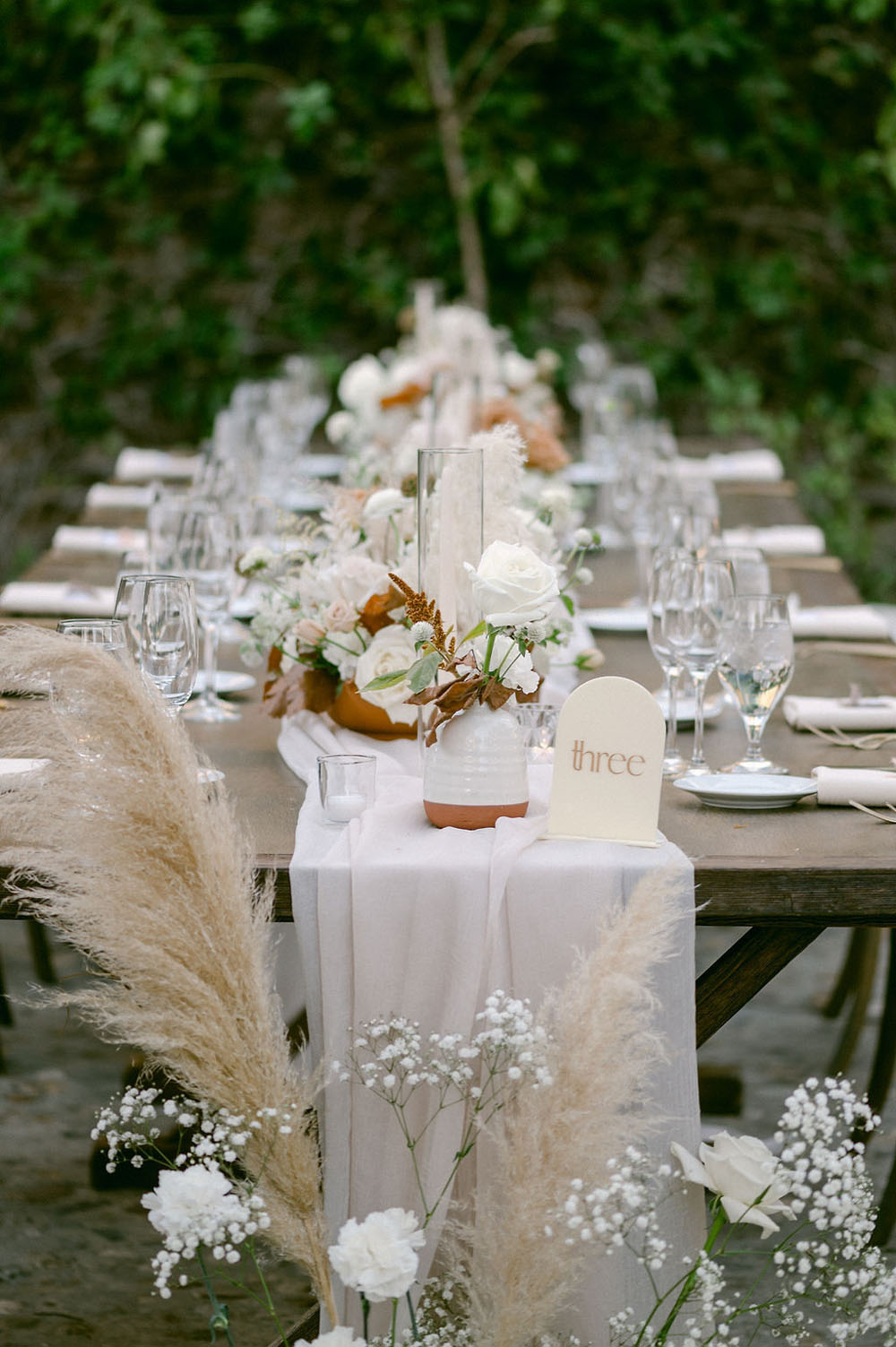 Modern Tuscan Boho Themed wedding