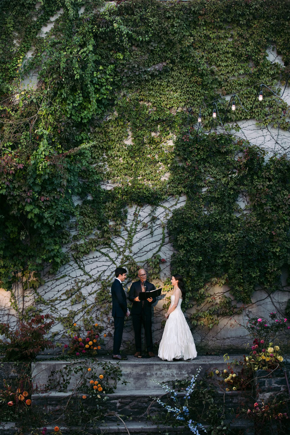 Two architects' design-focused secret garden wedding