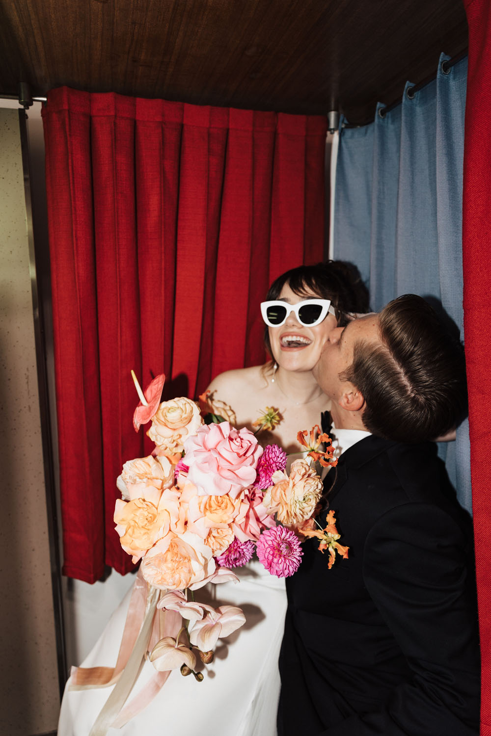 vintage photo booth photos for wedding