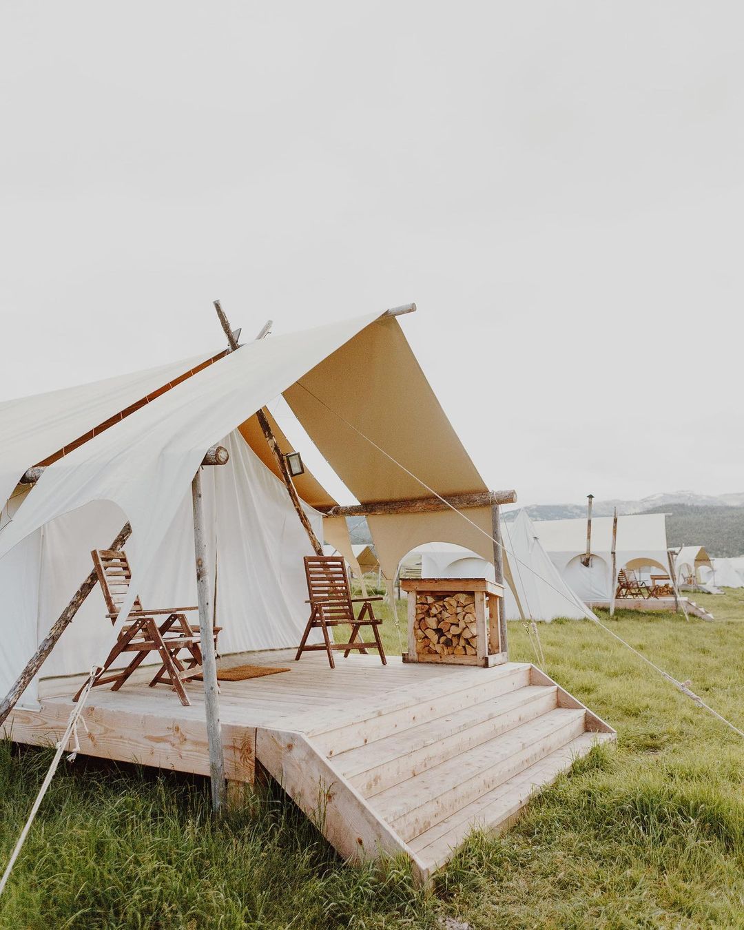 under canvas glamping - bachelorette trip ideas