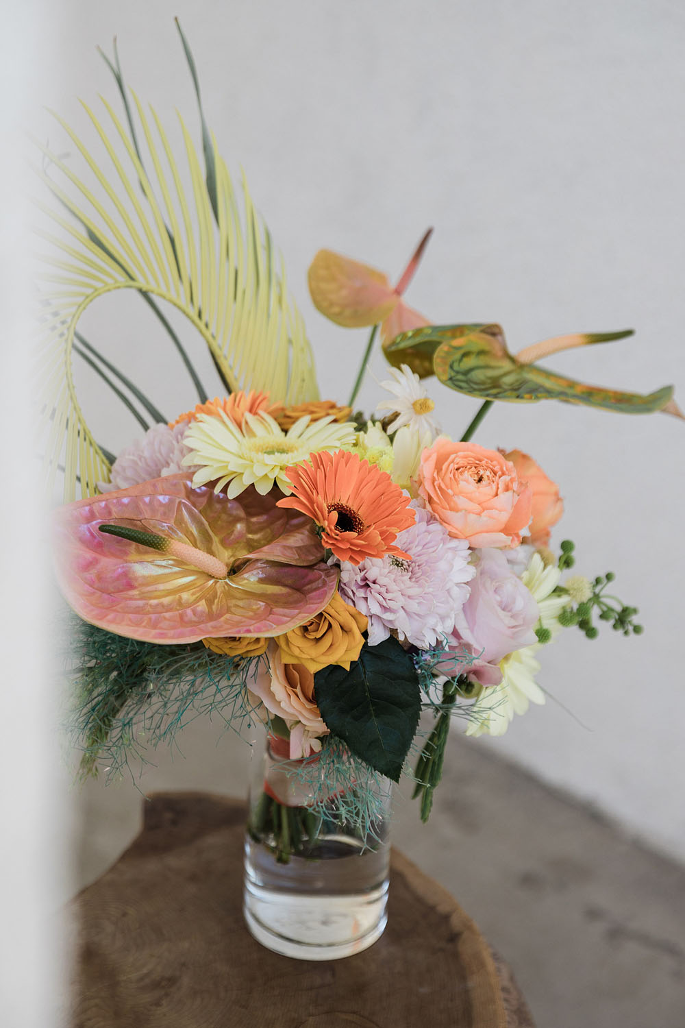 Colorful Ace Hotel Palm Springs wedding with a pool party