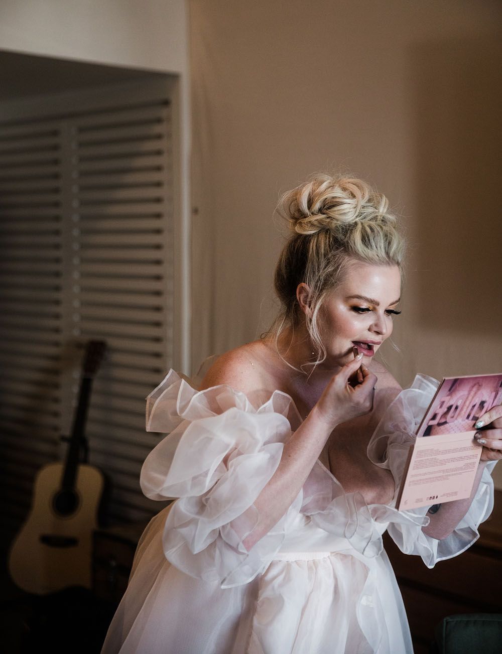 Colorful Ace Hotel Palm Springs wedding with a pool party