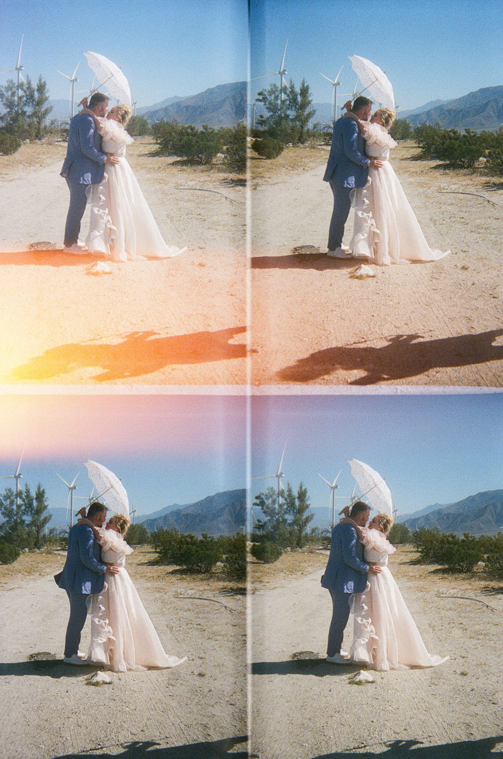 Colorful Ace Hotel Palm Springs wedding with a pool party