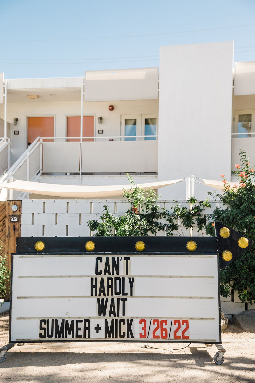 Colorful Ace Hotel Palm Springs wedding with a pool party