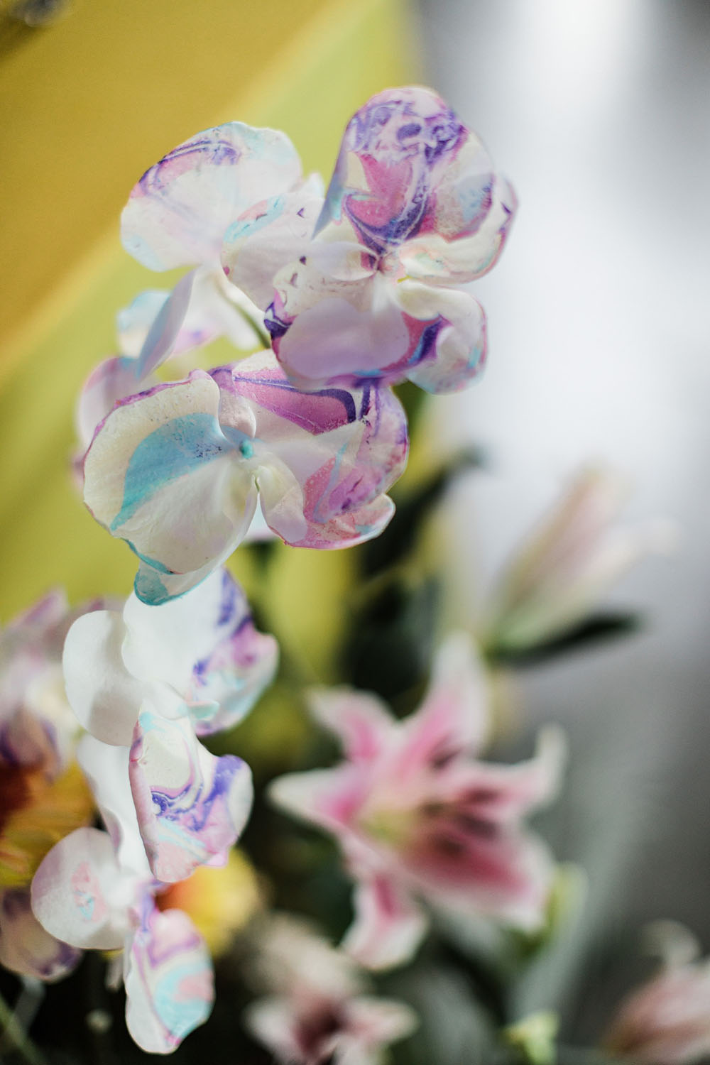 Colorful Ace Hotel Palm Springs wedding with a pool party