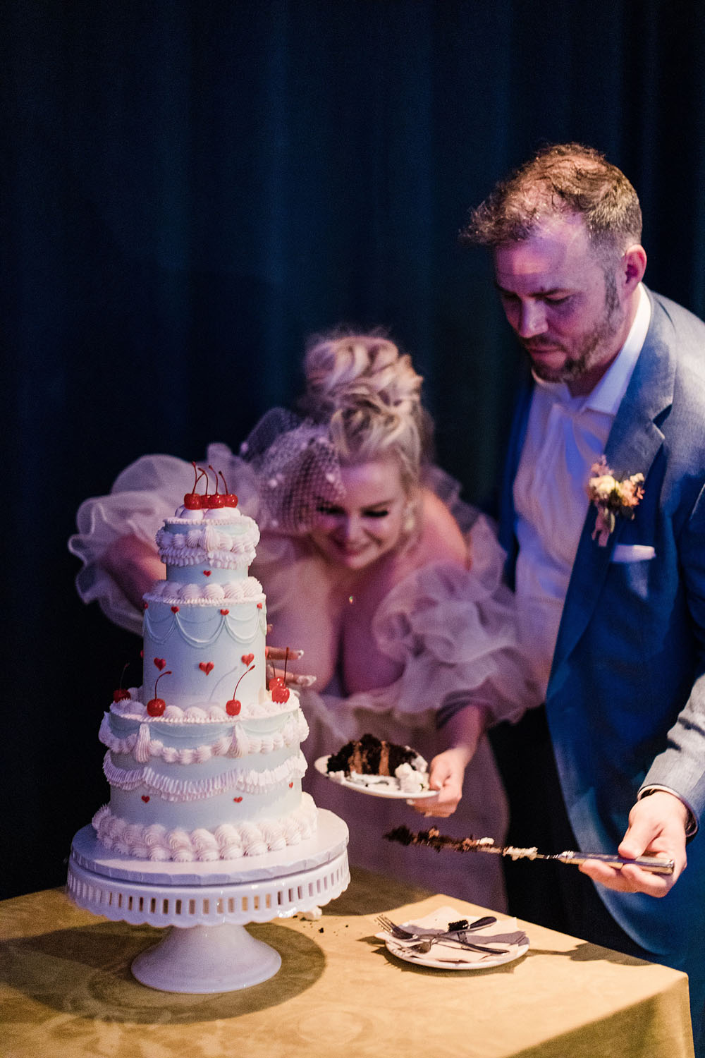 Colorful Ace Hotel Palm Springs wedding with a pool party