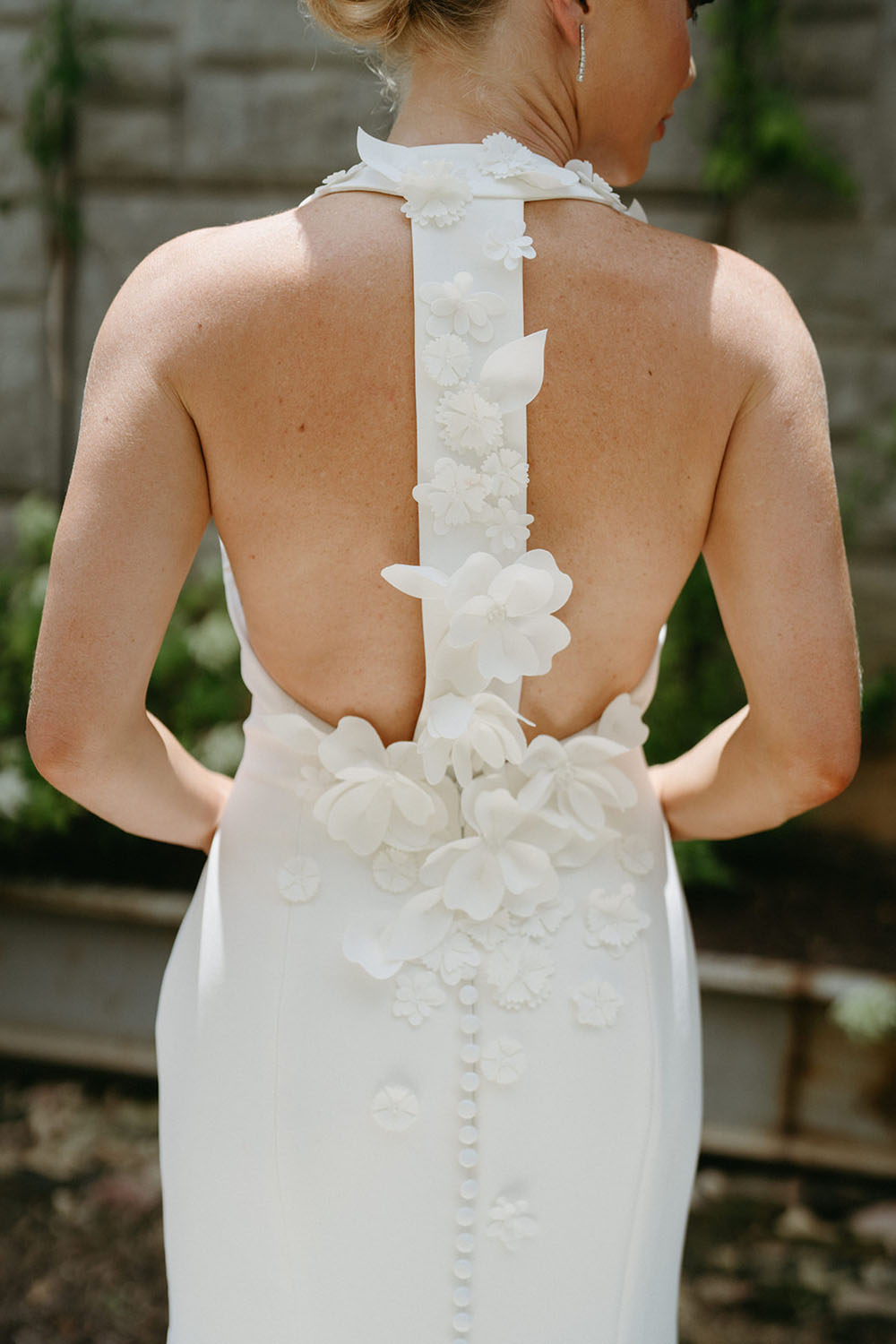floral embellished wedding dress