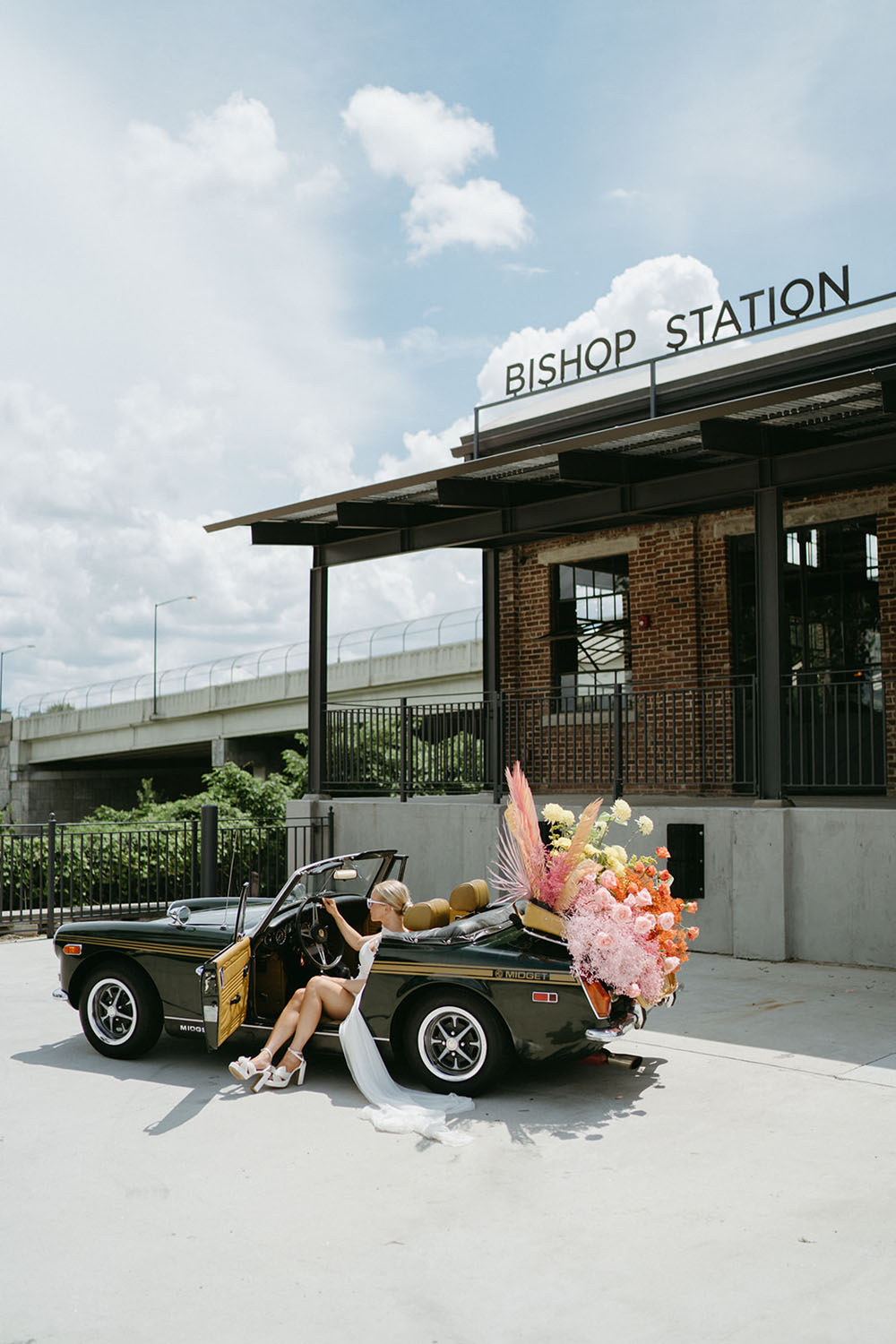 colorful pink disco wedding inspiration