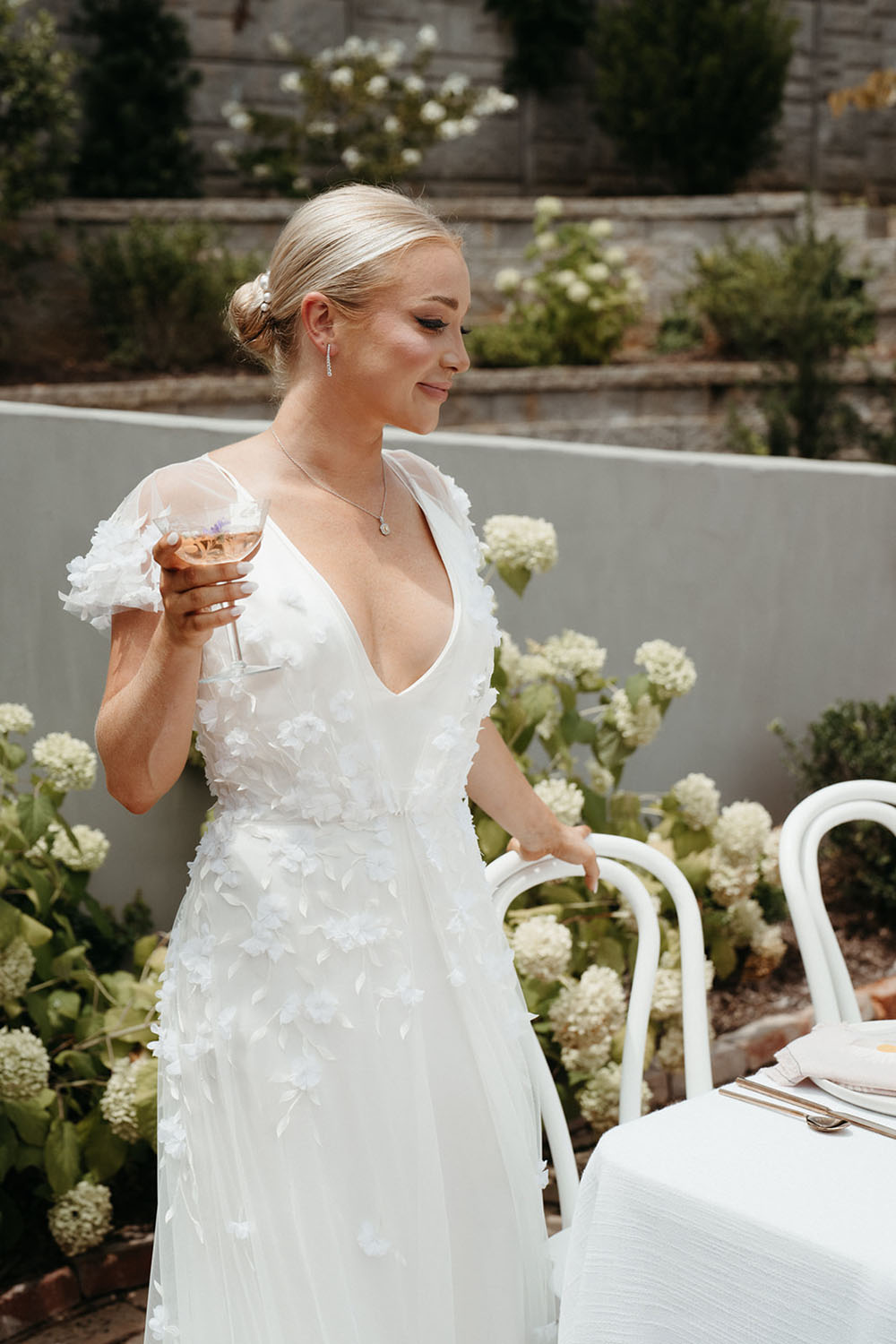 embellished bridal gown