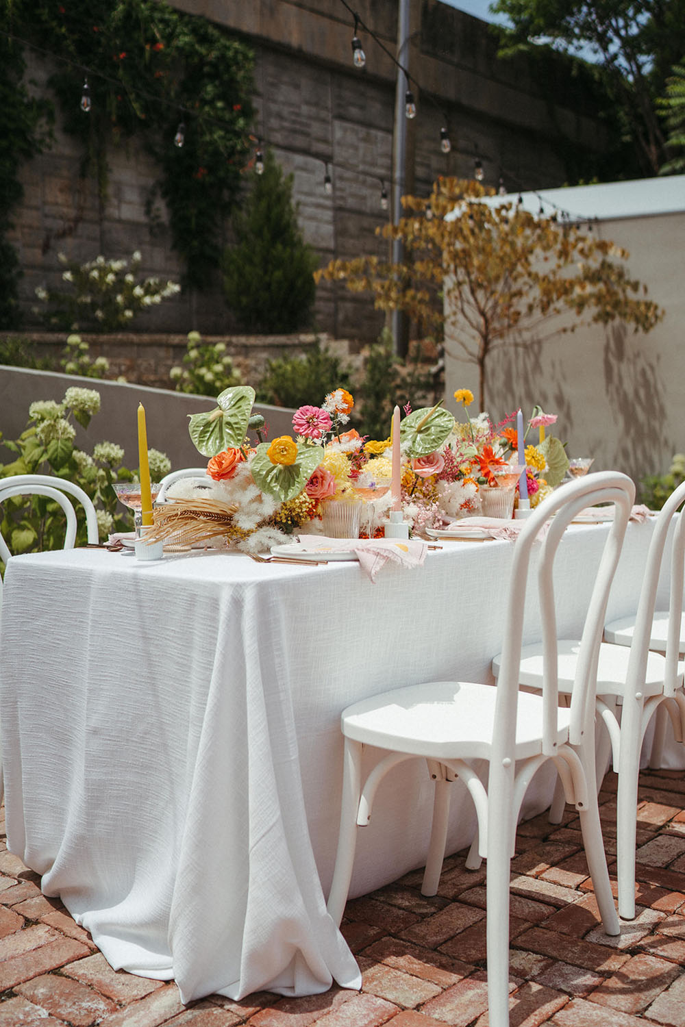 colorful tablescape