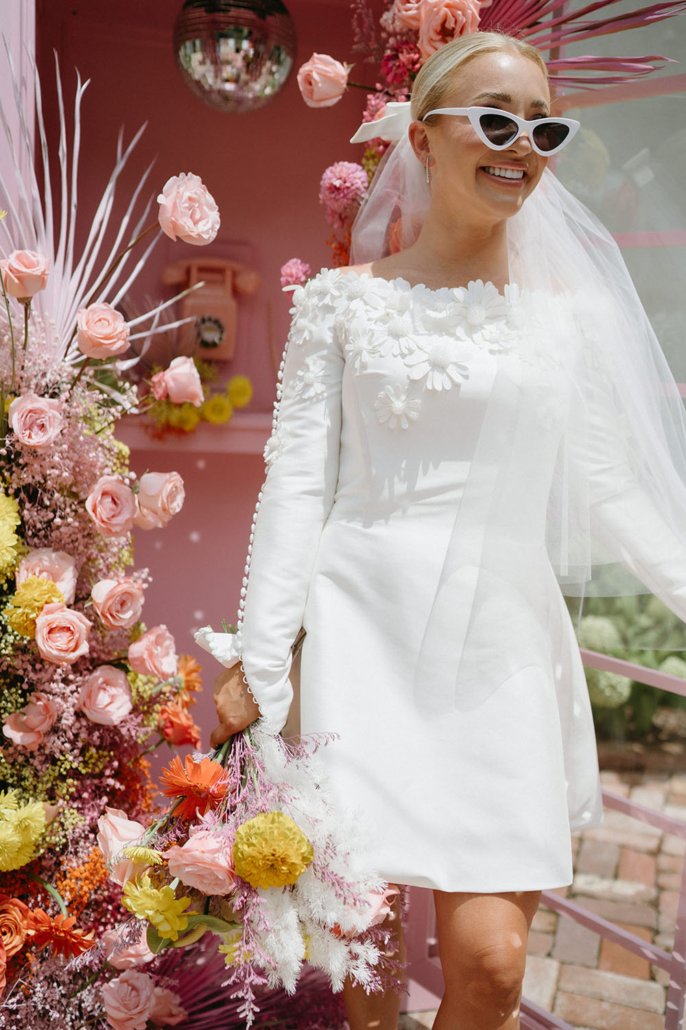 colorful wedding flowers