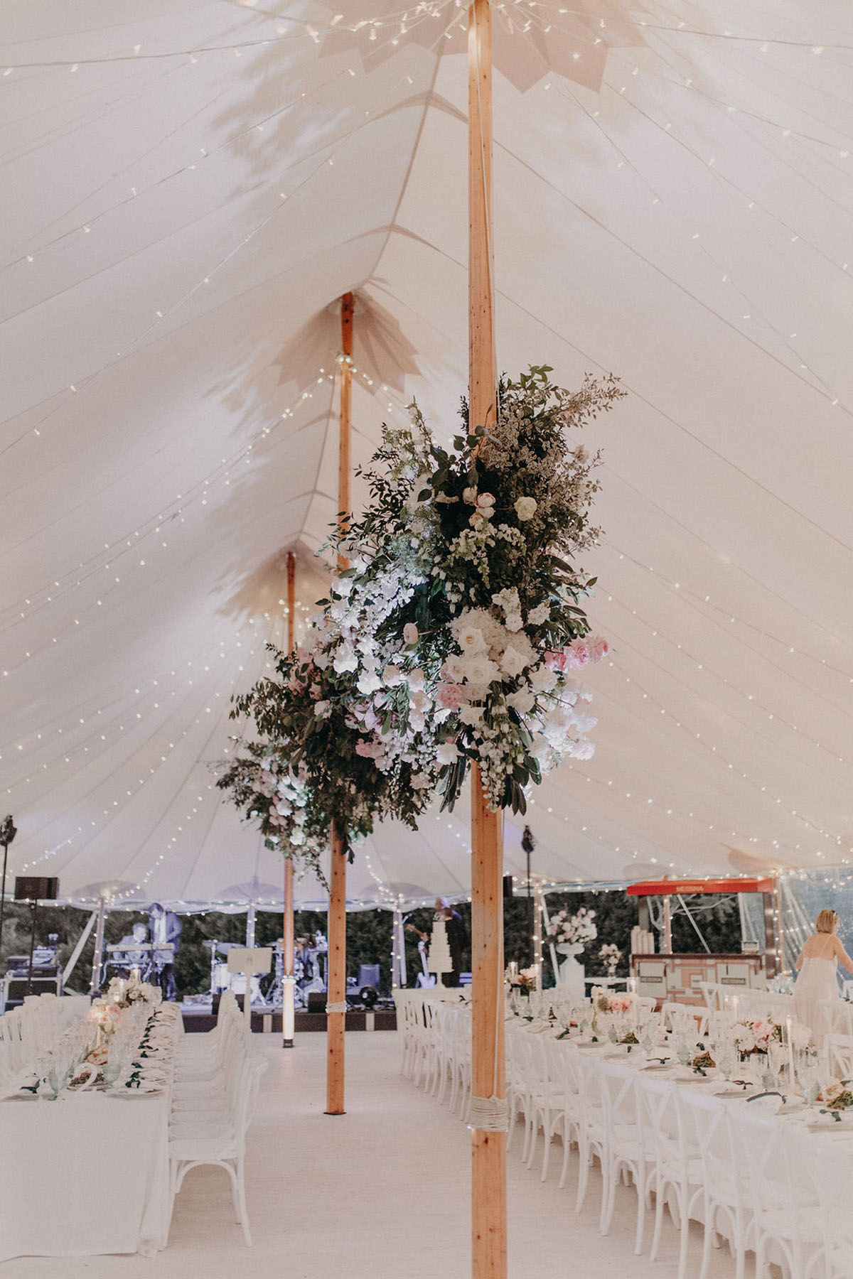 elegant tented reception