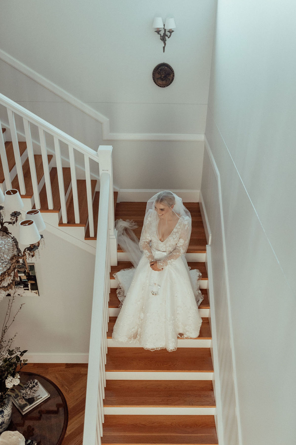 elegant green and white wedding