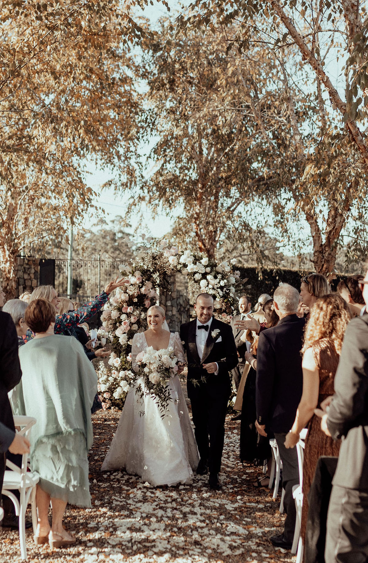 elegant green and blush wedding