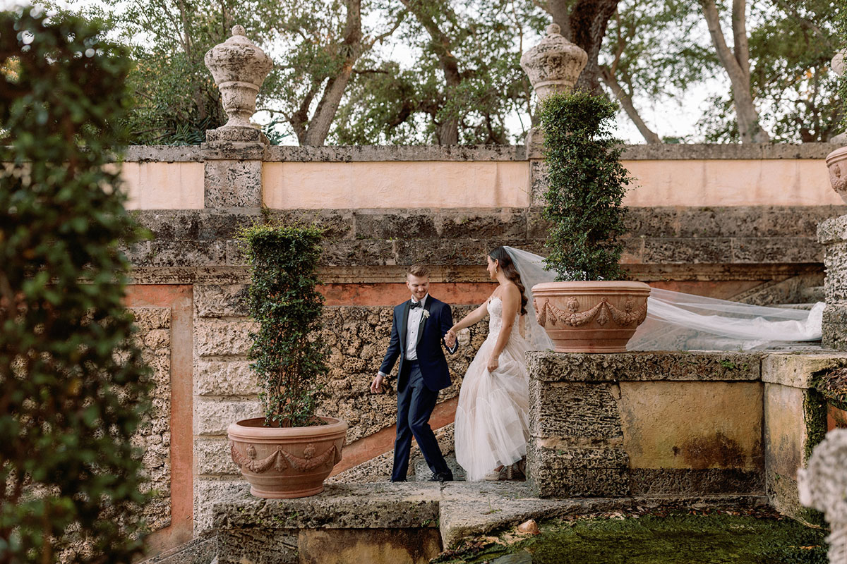 Vizcaya Museum wedding inspired by Italy