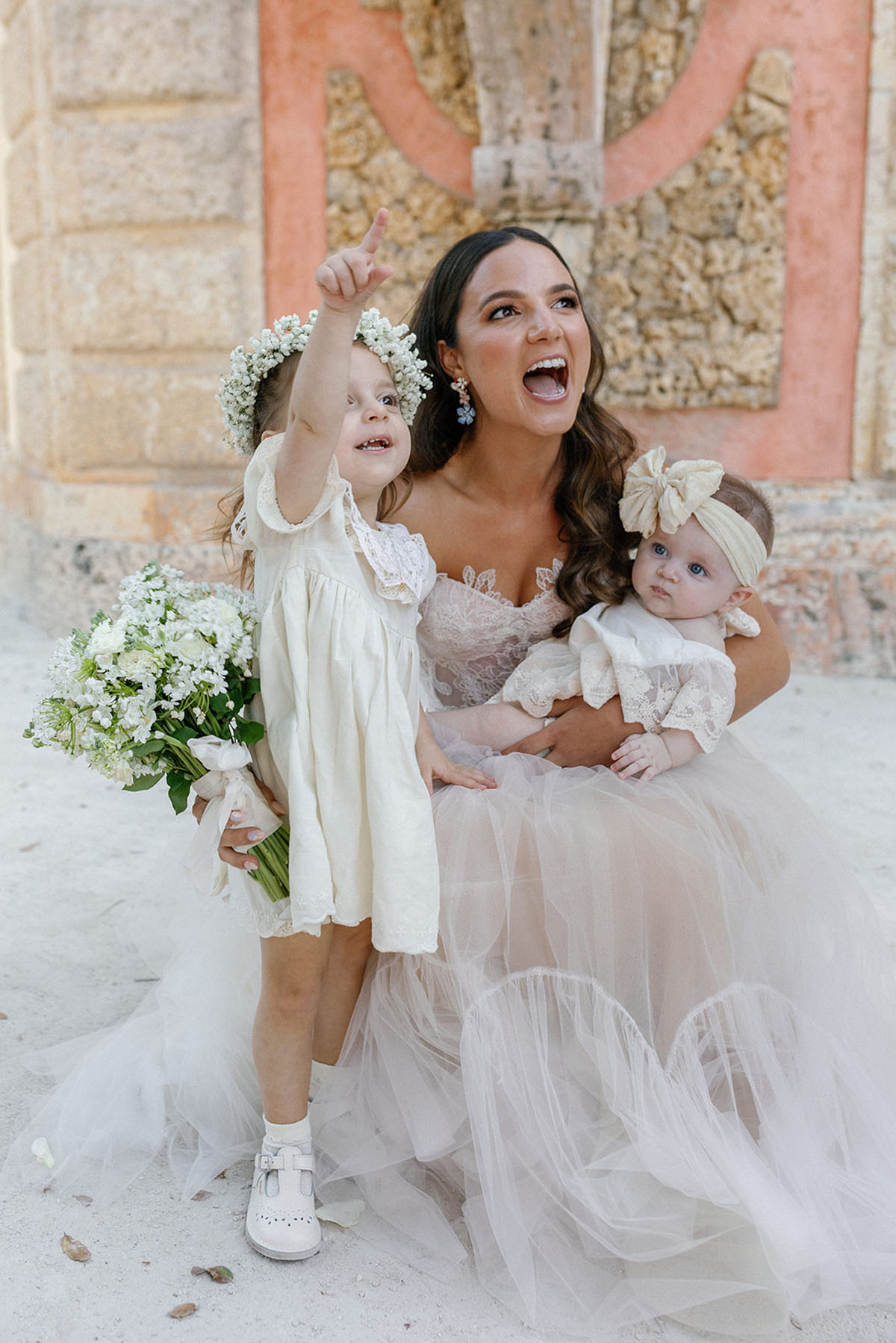 flower girls at wedding