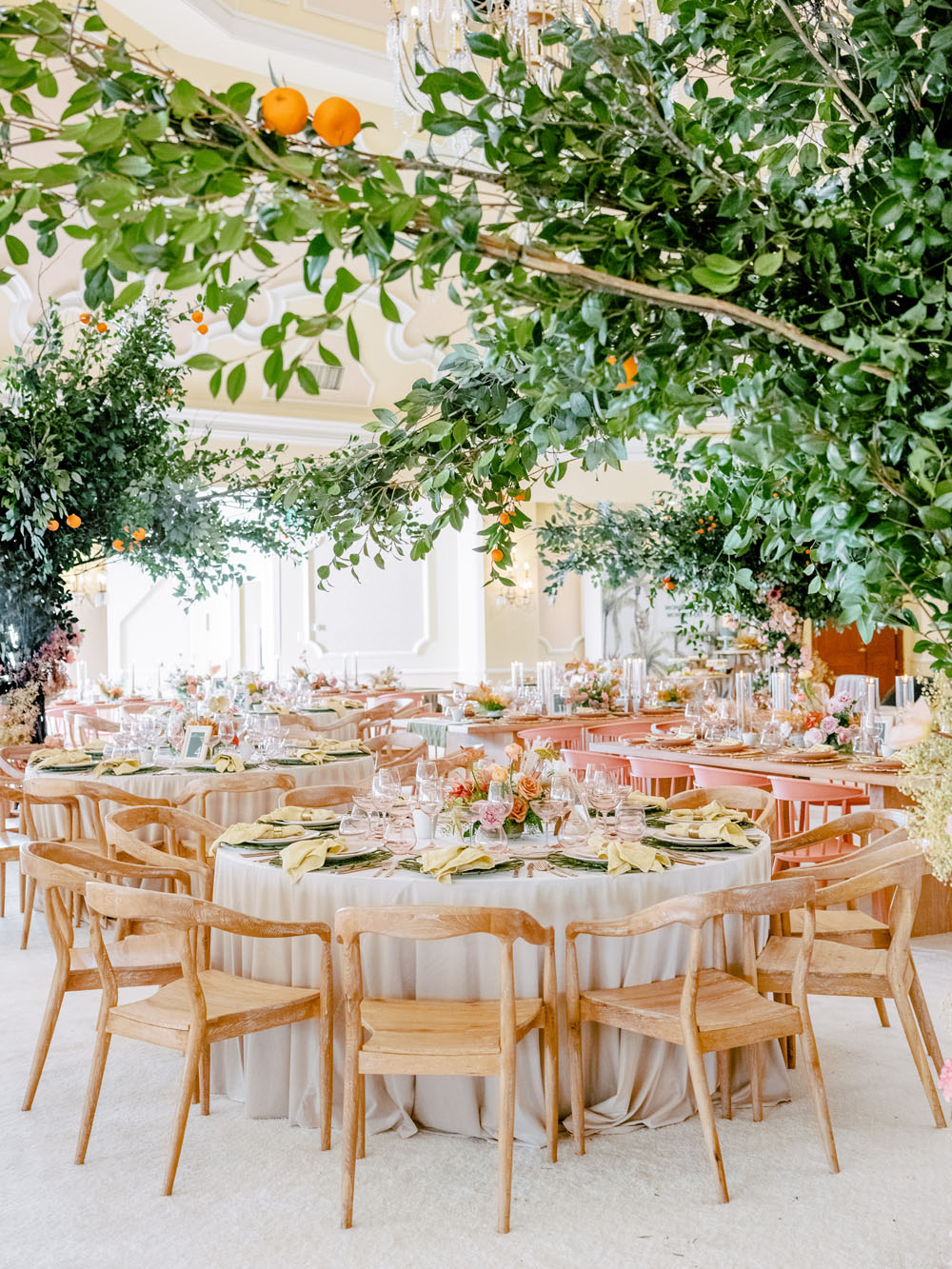 beachy wedding reception decor with elegant details - top weddings 2022