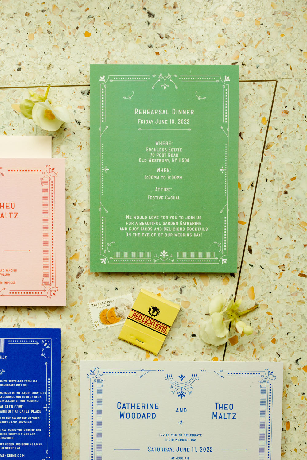 colorful wedding invitations