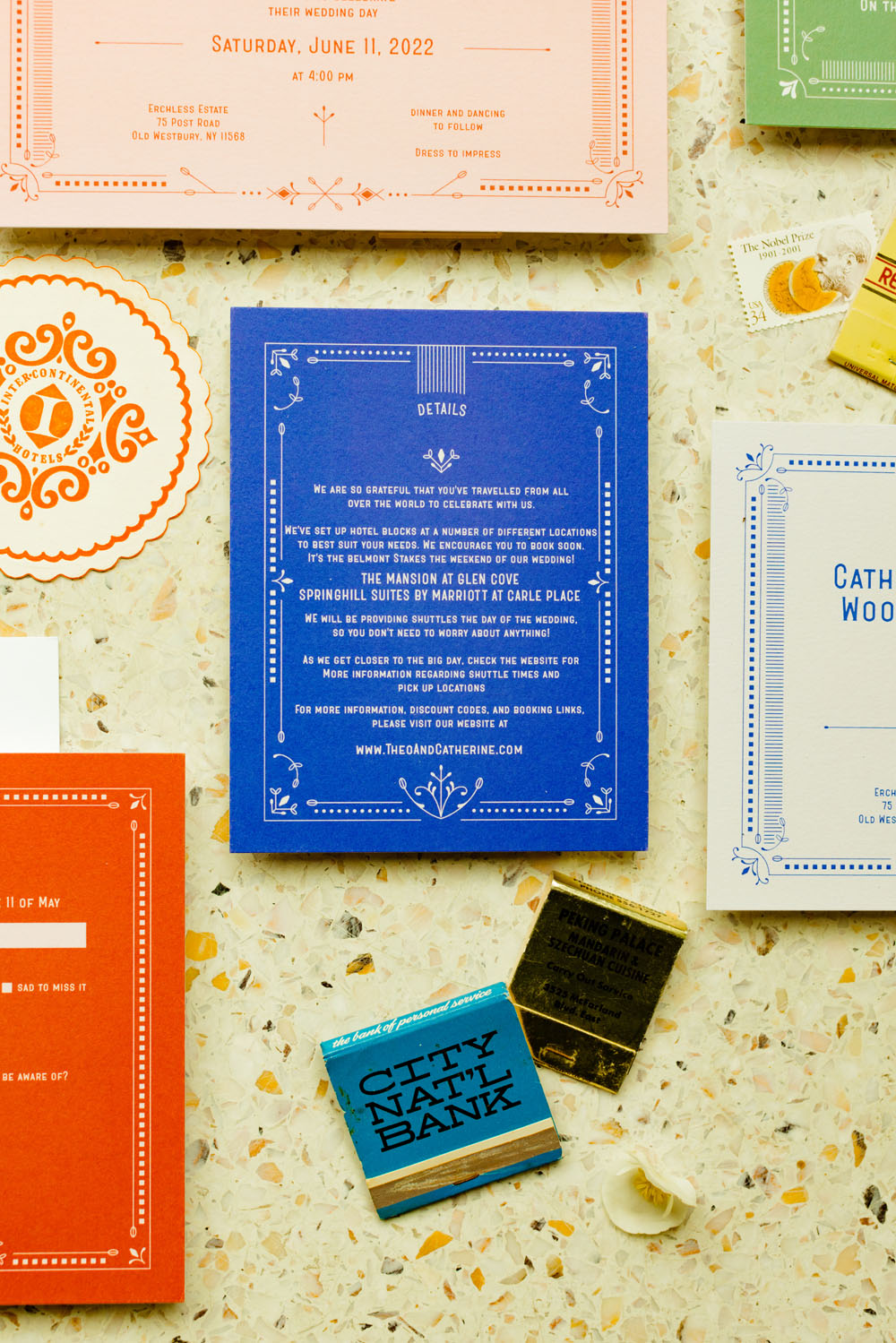 colorful wedding invitations