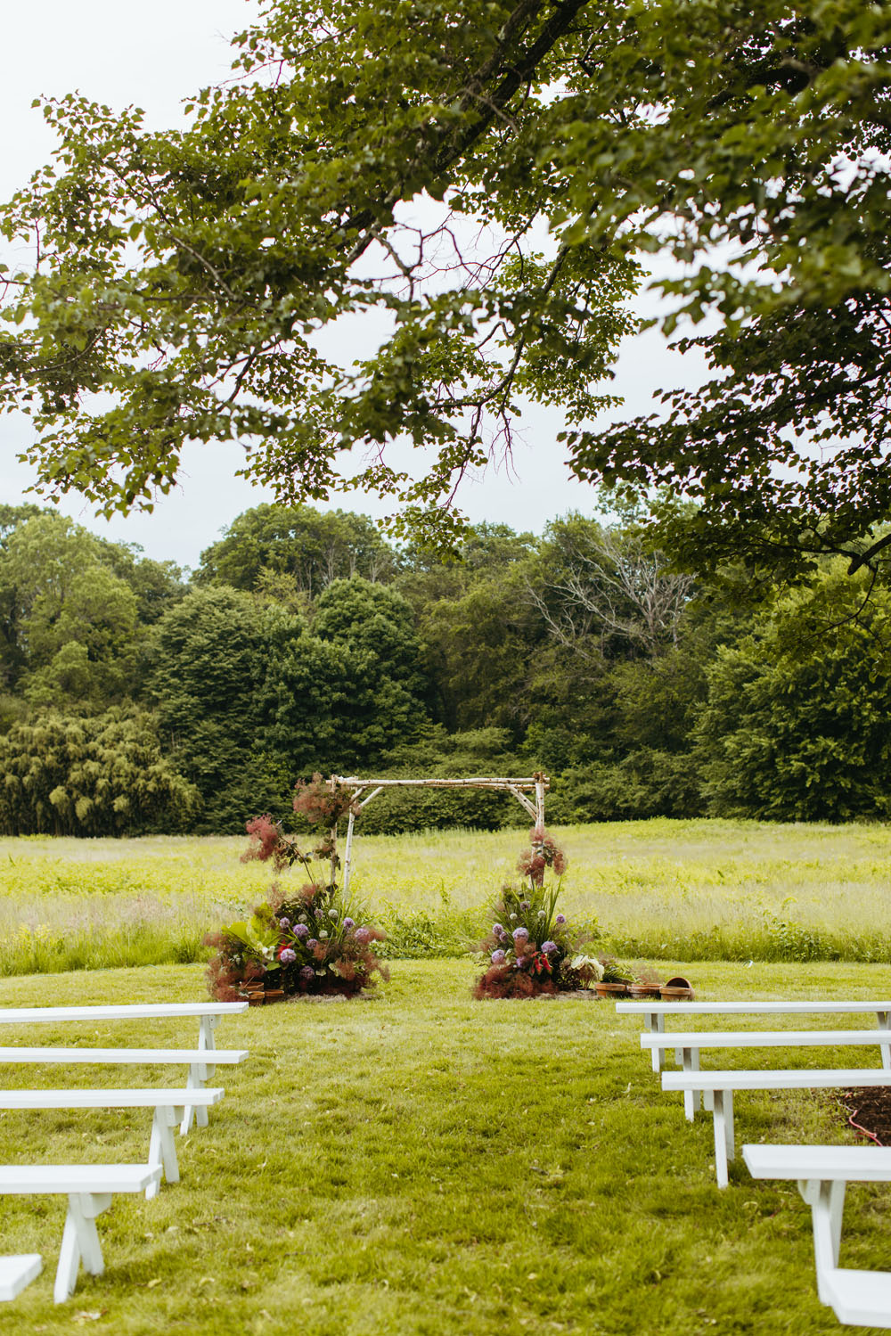 Colorful al fresco garden wedding in New York